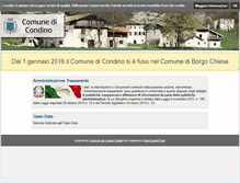 Tablet Screenshot of comune.condino.tn.it